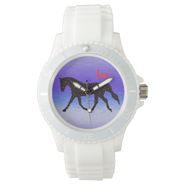 Relógio Cavalo, Amor e Corações (Frente)
