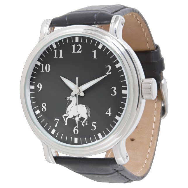 Relógio Cavalo campeão amarrotado (Angular)
