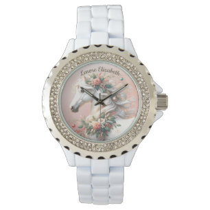 Relógio Cavalo de Ano Novo de Natal Mágico