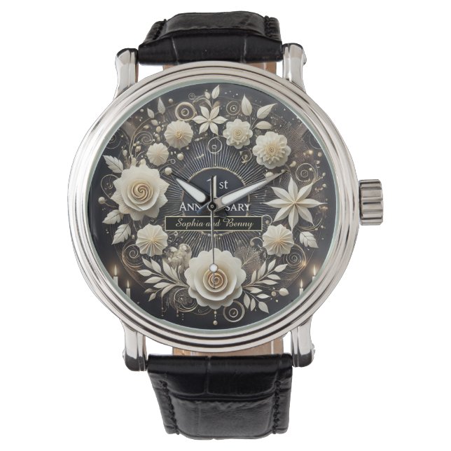 Relógio Celebrar o amor com a elegância do papel (Frente)