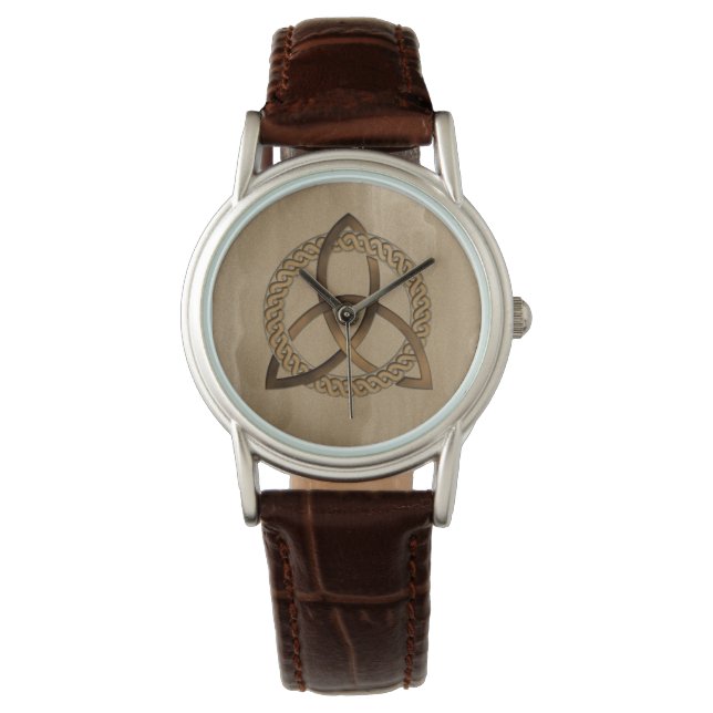 Relógio Celtic Triquetra Trinity Knot Women's Watch (Frente)
