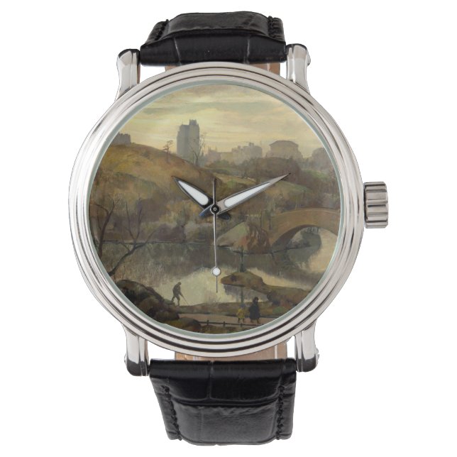 Relógio Cena no Central Park (Nova Iorque, NY, EUA) (Frente)