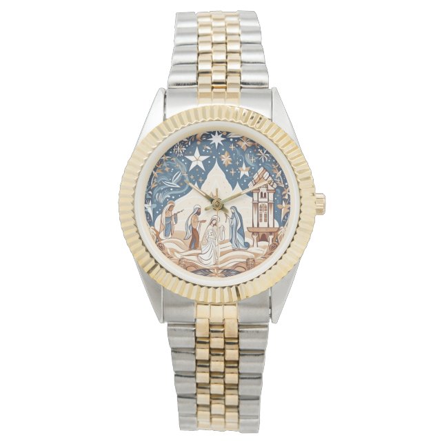 Relógio Chegada Radiante - Cena de Natividade (Frente)