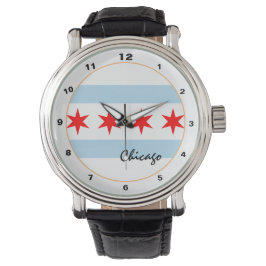 Relógio Chicago Flag watch, EUA, moda de tendências/design