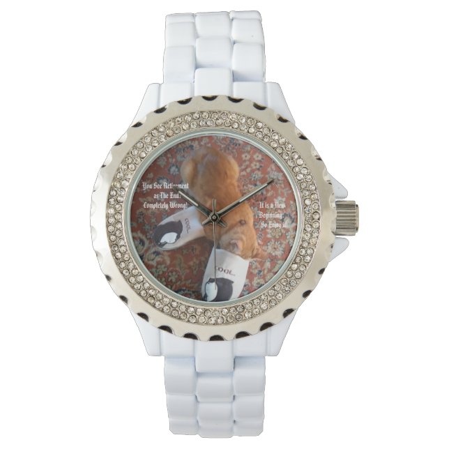 Relógio chinelos de gengibre de presentes de aposentadoria (Frente)