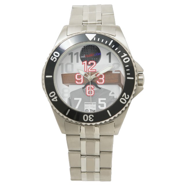 Relógio ChiRadioLLC™ Watch design by www.djelove.com (Frente)