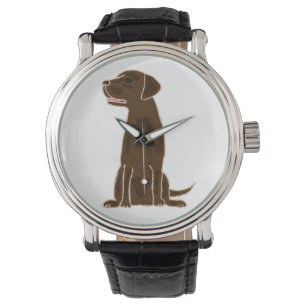 Relógio Chocolate Labrador Retriever Art Watch
