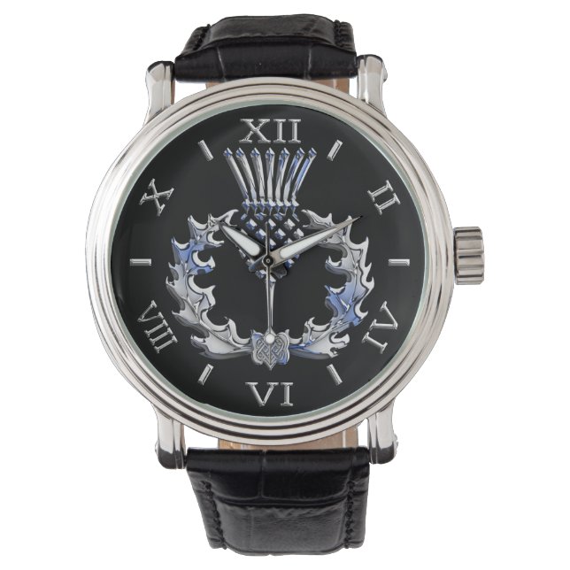 Relógio Chrome Like Scottish Thistle Dial (Frente)