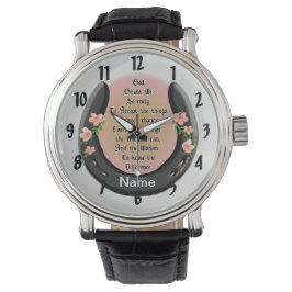 Relógio Cinza de serenidade ferradura