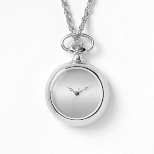 Relógio Cinza Rústica Monograma Prateada Teal Branca