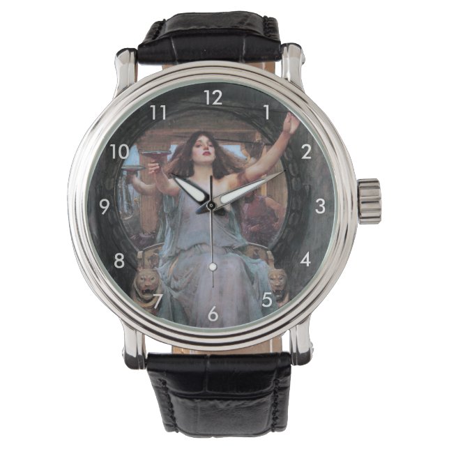 Relógio Circo que oferece a Taça a Ulisses, Waterhouse (Frente)