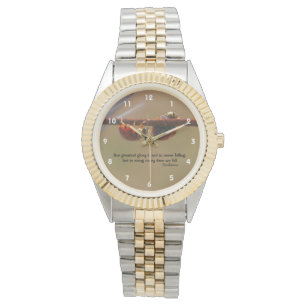 Relógio Citação de Confúcio Inspiracional de Atitude Ladyb