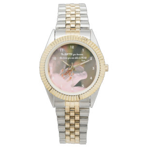 Relógio Citação de Rumi Inspiracional Silenciosa