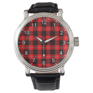 Relógio Clã Cunningham Modern Tartan Pla, Eterno Clássico