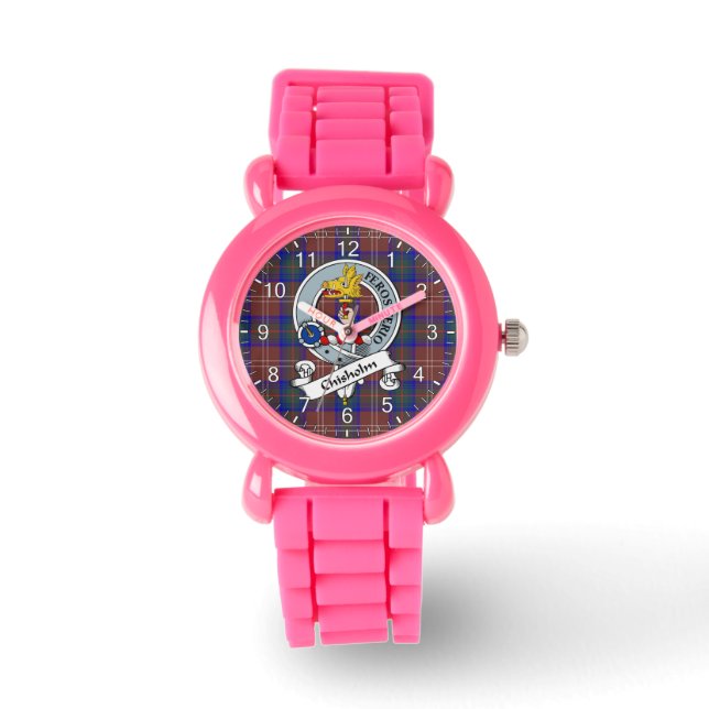 Relógio Clã Eterno Clã Chisholm Crachá Moderno (Frente)