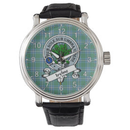 Relógio Clã Eterno Clã Irvine Crachá Tartan Watch