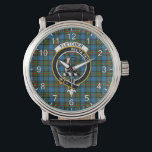 Relógio Clã Eterno Clássica Fletcher de Dunan Tartan Bad<br><div class="desc">Clã Fletcher, Eterno clássico, do Dunan Tartan Crachá Watch A tartan watch é um tipo de relógio de pulso que apresenta um padrão de xadrez inspirado pelo tradicional tartã escocês. A design do relógio pode incorporar as cores e padrões de um determinado clã da Escócia, fazer-o como acessório popular para...</div>