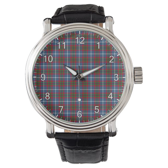 Relógio Clã Eterno Dalmahoy Tartan Xadrez Gift W (Frente)