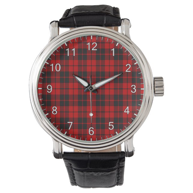 Relógio Clã Ettrick Tartan Eterno Clássico Gift Wa (Frente)