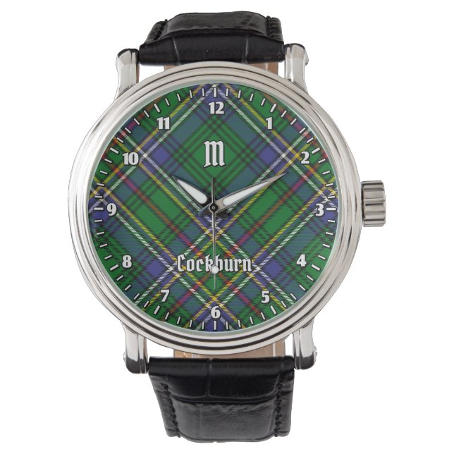 Relógio Clan Cockburn Tartan (Frente)