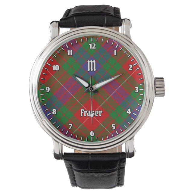 Relógio Clan Fraser Tartan Watch (Frente)