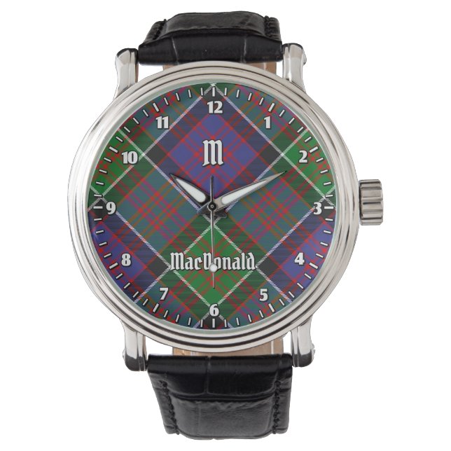 Relógio Clan MacDonald da Clanranald Tartan Watch (Frente)
