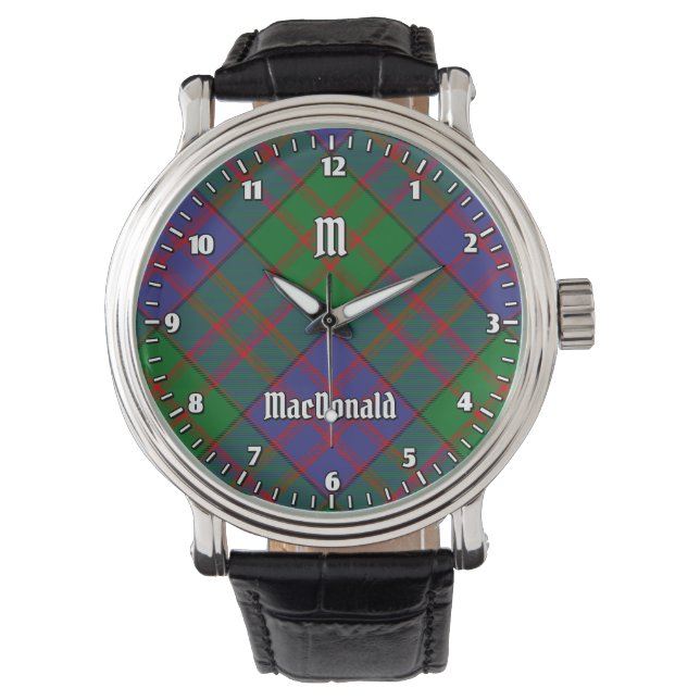 Relógio Clan MacDonald Tartan Watch (Frente)