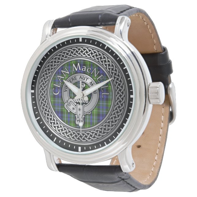 Relógio Clan MacNeill da Gigha Tartan Watch (Angular)