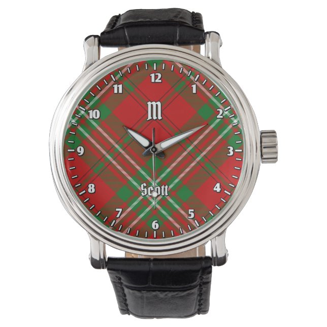 Relógio Clan Scott Red Tartan Watch (Frente)
