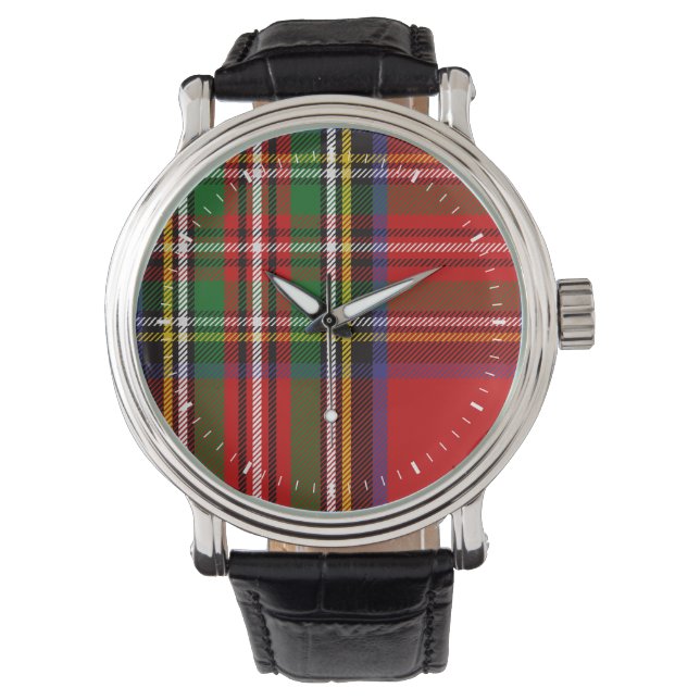 Relógio Clan Stewart Tartan (Frente)