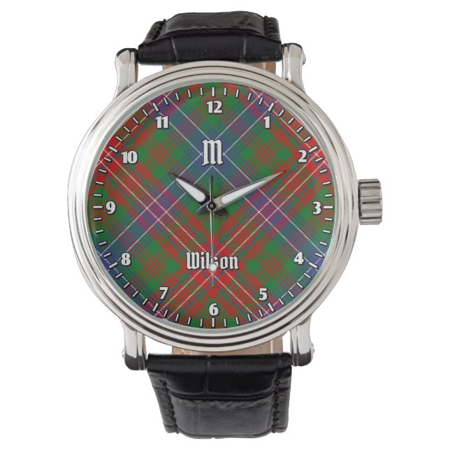 Relógio Clan Wilson Modern Tartan (Frente)