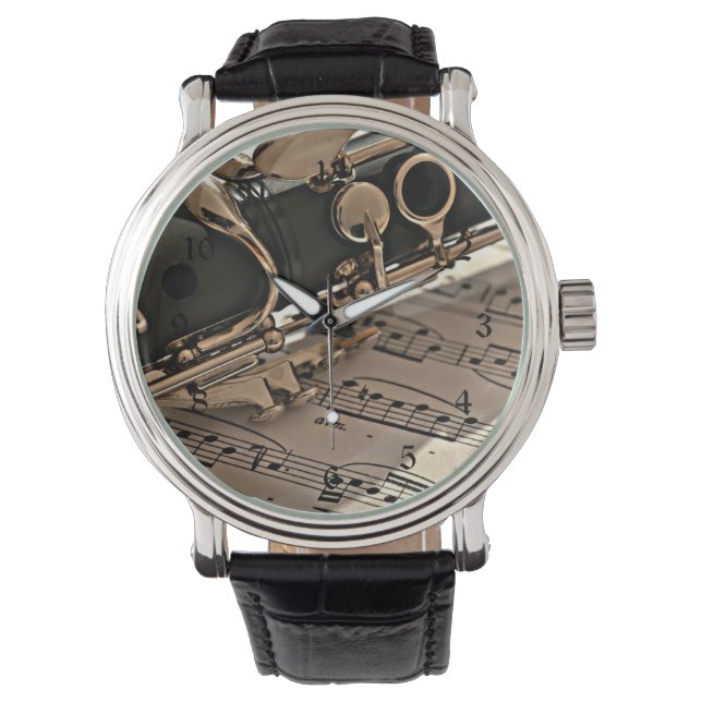 Relógio Clarinet Closeup (Frente)