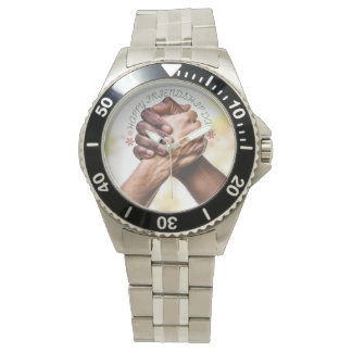 Relógio Classic Black Leather Watch