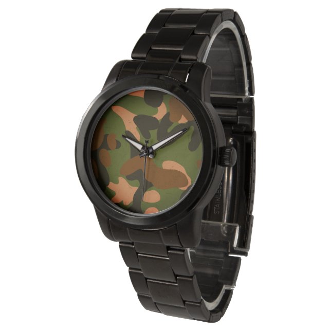 Relógio Classic Military Camo Pattern (Angular)