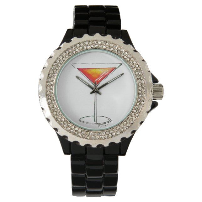 Relógio Classic NYC Cosmo Cosmopolitan Cocktail Watch (Frente)