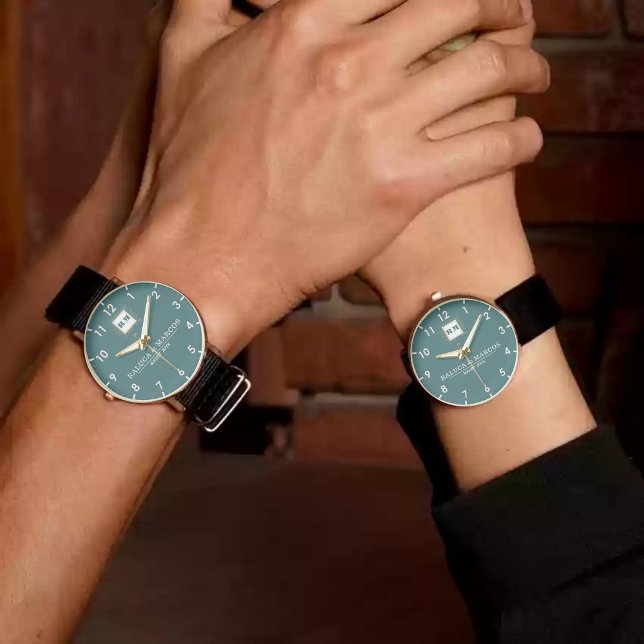 Relógio Classic style engraved couple  (Criador carregado)