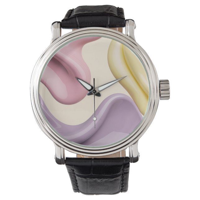 Relógio Classic watch in stylish abstract graphic (Frente)