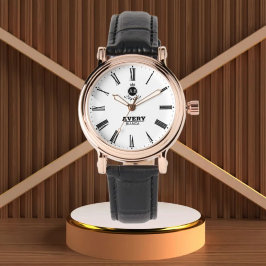 Relógio Classic White Personalized Roman Numerals Custom