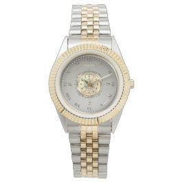 Relógio Clássico Elegante Náutico Aro Flutado de Duas Core