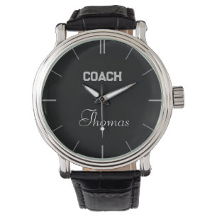 Relógio Coach Custom Name Typografia Personalizada Watch