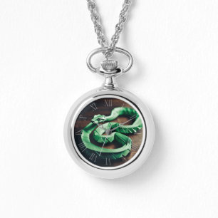 Relógio Cobra de Ano Novo Chinês Origami Zodiac Aniversári