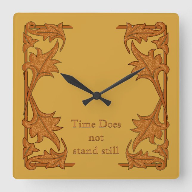 Relógio - Colchetes de folhas (Frente)