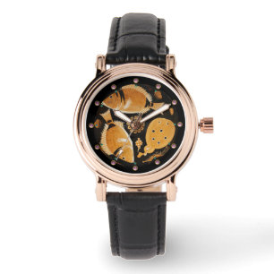 RELÓGIO COLEÇÃO POMPEII/PESCAS,OCEANO - CENA DE VIDA MARÍT