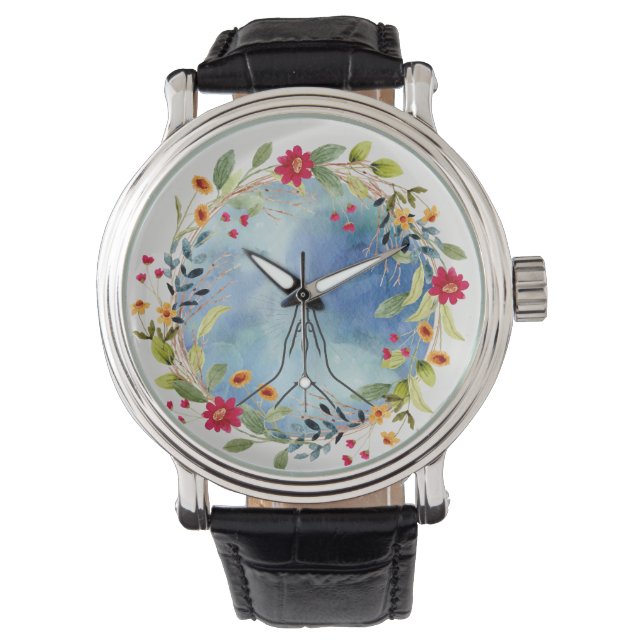 Relógio Coloração aquosa das mãos (Frente)