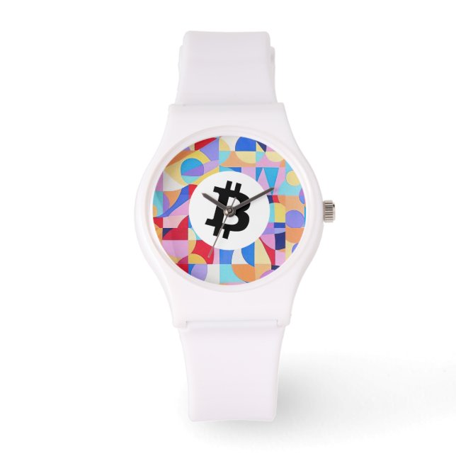 Relógio Colorful Bitcoin (Frente)