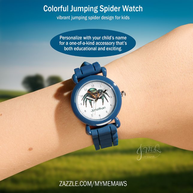 Relógio Colorful Jumping Spider Kids Design (Colorful Jumping Spider Kids Design Watch)