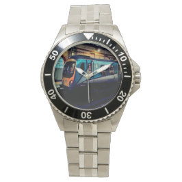 Relógio Comboio azul