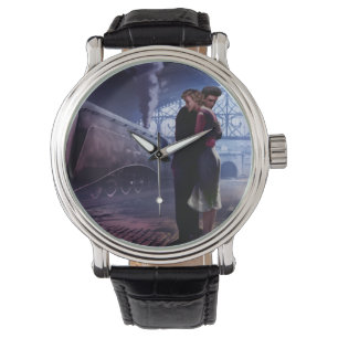 Relógio Comboio azul