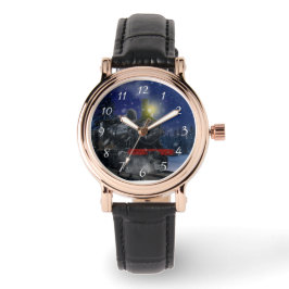 Relógio Comboio de Natal na neve