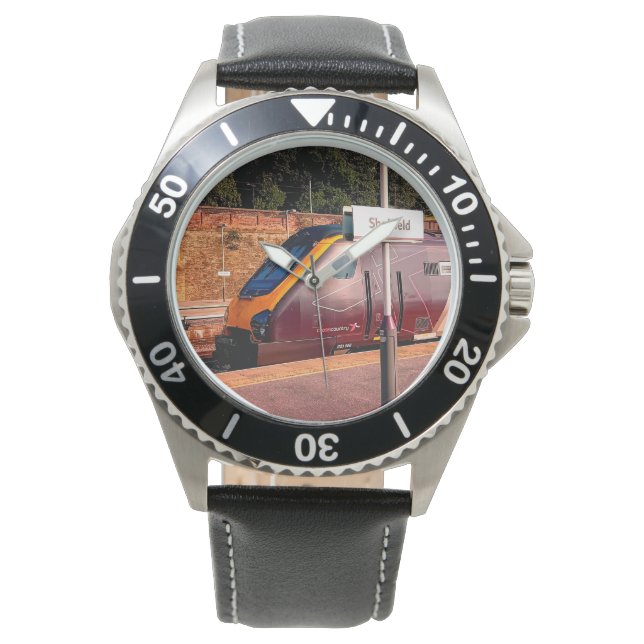 Relógio Comboio Maroon (Frente)